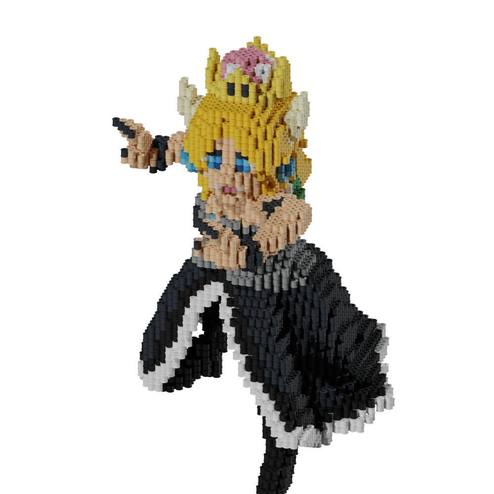 Patrón Bowsette - Nintendo – fusebeads