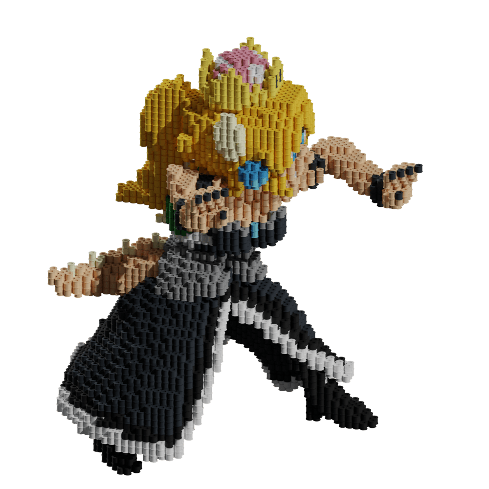 Patrón Bowsette - Nintendo – fusebeads