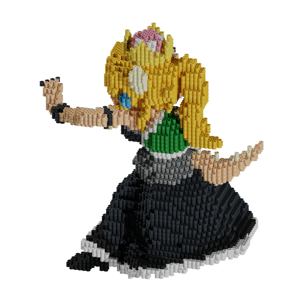 Patrón Bowsette - Nintendo – fusebeads