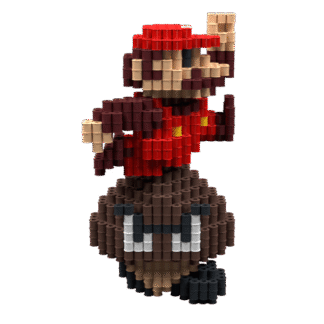Patrón Mario y Goomba – fusebeads