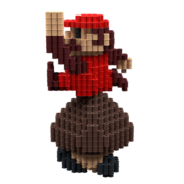 Patrón Mario y Goomba – fusebeads