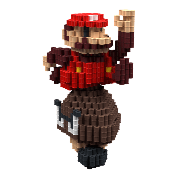 Patrón Mario y Goomba – fusebeads
