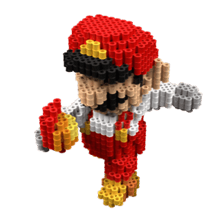 Patrón Mario Fuego – fusebeads