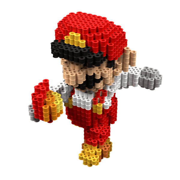 Patrón Mario Fuego – fusebeads