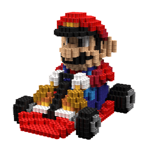 Patrón Mario Kart – fusebeads
