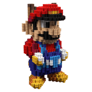 Patrón Mario Medio Tanooki – fusebeads
