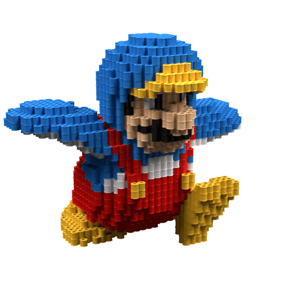 Patrón Mario Pingüino – fusebeads