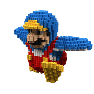 Patrón Mario Pingüino – fusebeads