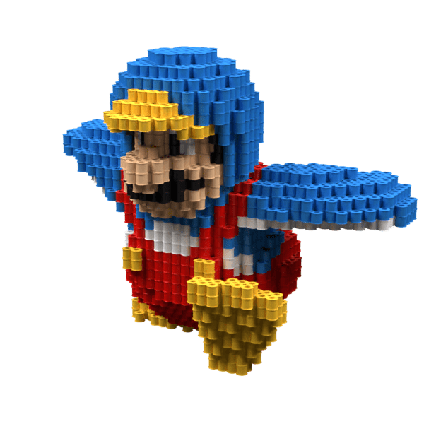 Patrón Mario Pingüino – fusebeads