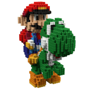 Patrón Mario y Yoshi – fusebeads
