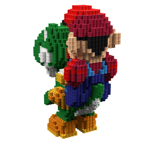 Patrón Mario y Yoshi – fusebeads