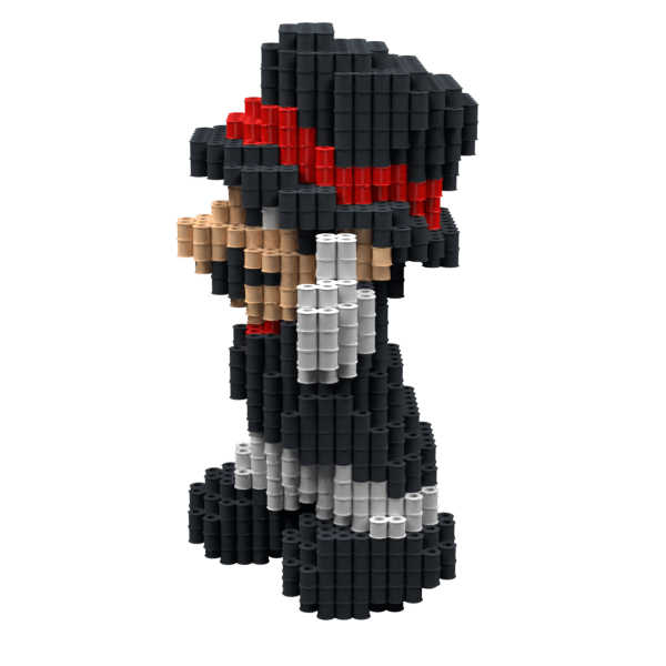 Patrón Mario Tuxedo – fusebeads