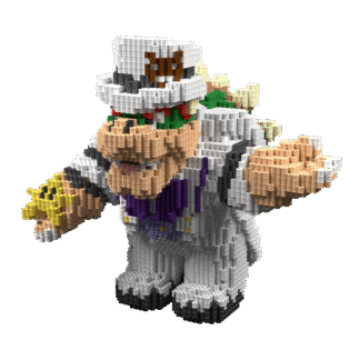Patrón Bowser-Traje – fusebeads