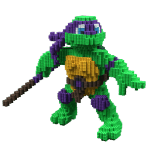 Patrón Donatello (Tortuga Ninja) – fusebeads