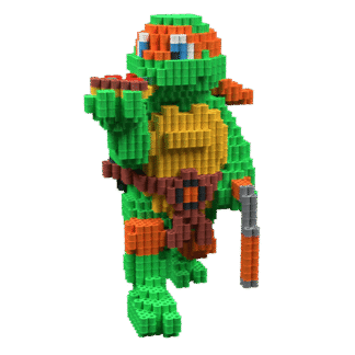 Patrón Michelangelo (Tortuga Ninja) – fusebeads