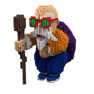 Patrón Muten-Roshi (Dragon Ball) – fusebeads