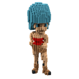 Patrón Bulma (Dragon Ball) – fusebeads