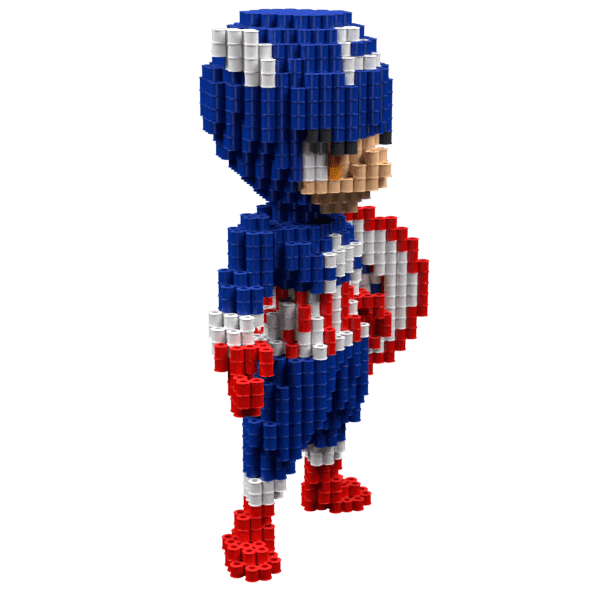 Patrón Capt America V1 – fusebeads