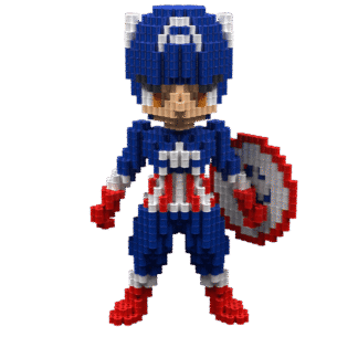 Patrón Capt America V1 – fusebeads
