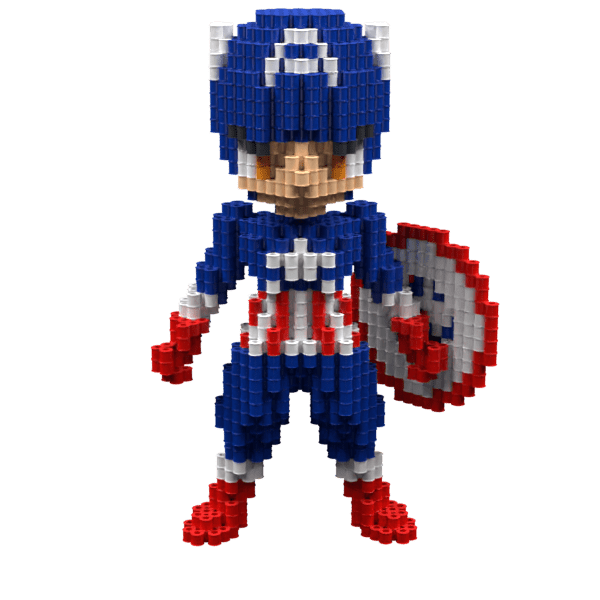 Patrón Capt America V1 – fusebeads