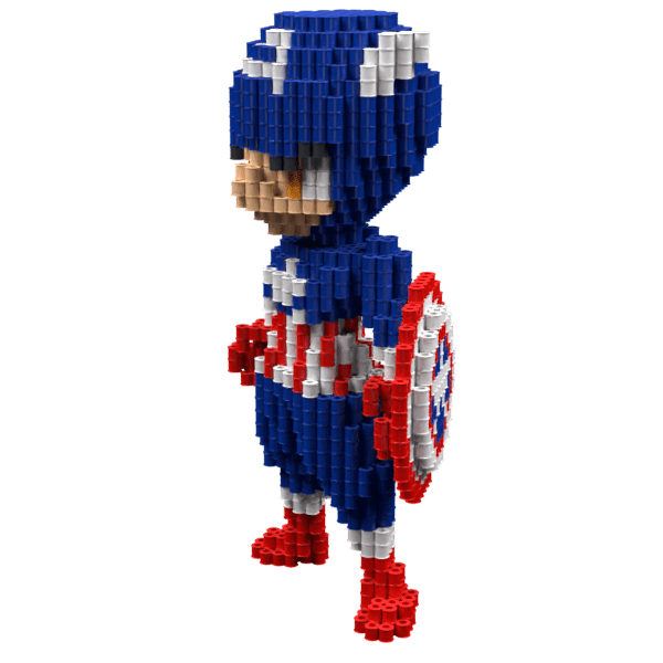 Patrón Capt America V1 – fusebeads