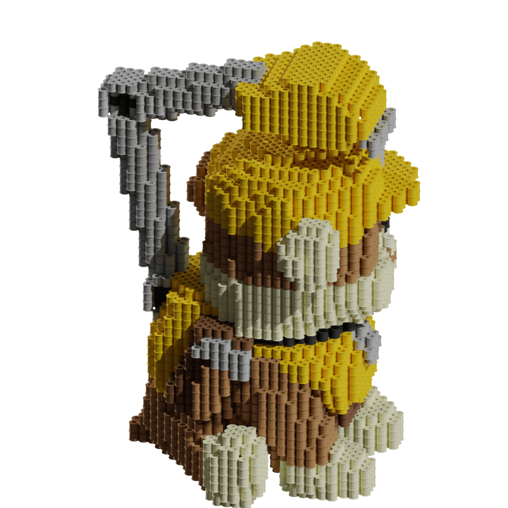 Patrón Rubble - Patrulla Canina – fusebeads