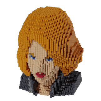 Patrón Busto Natasha Romanoff - Marvel – fusebeads
