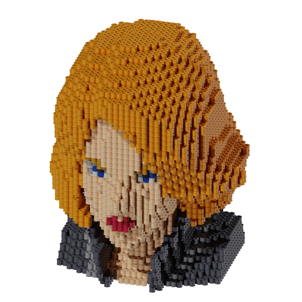 Patrón Busto Natasha Romanoff - Marvel – fusebeads