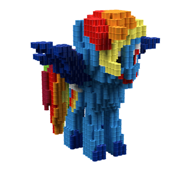 Patrón Rainbow Dash – fusebeads