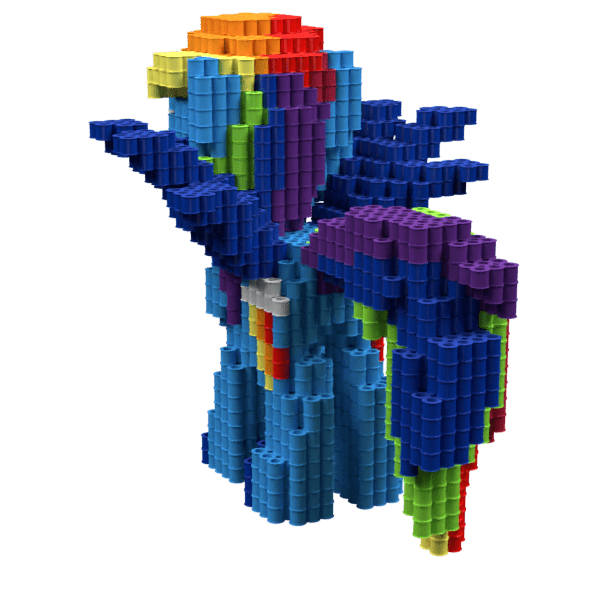Patrón Rainbow Dash – fusebeads