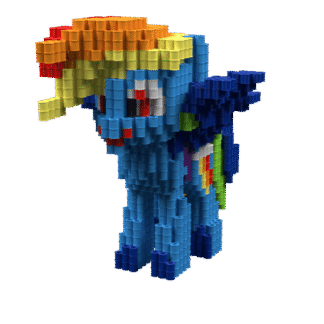 Patrón Rainbow Dash – fusebeads