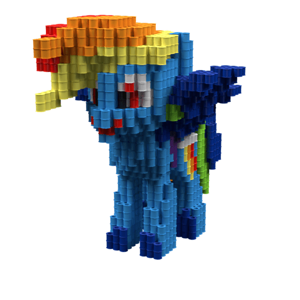 Patrón Rainbow Dash – fusebeads