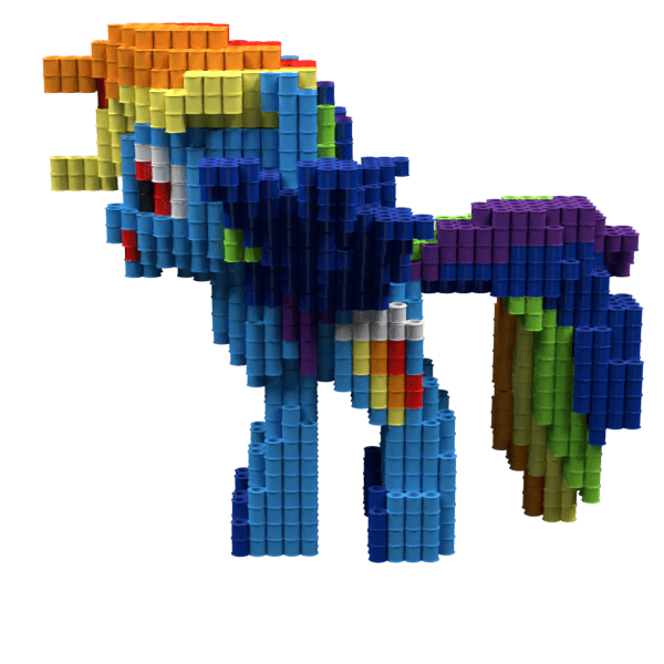 Patrón Rainbow Dash – fusebeads