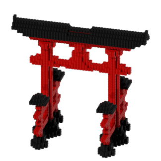 Patrón Edificio Torii – fusebeads