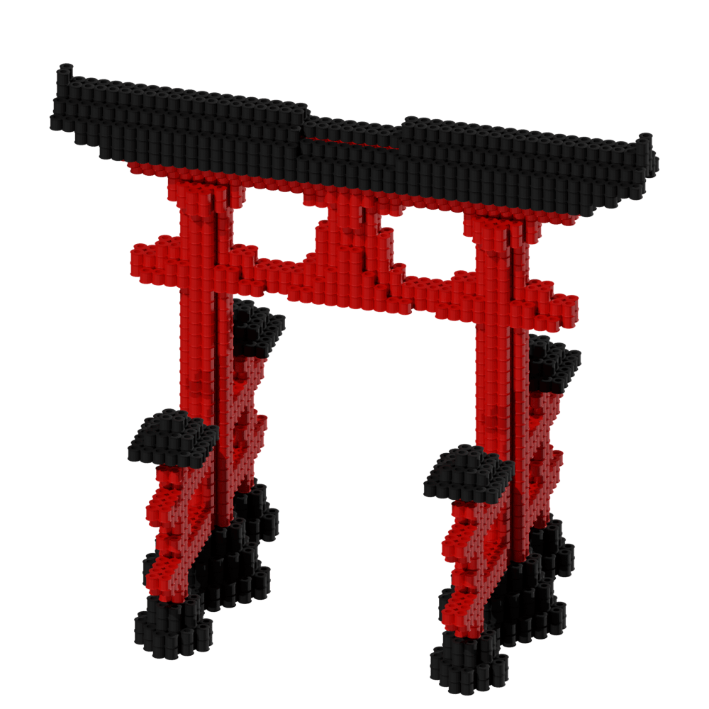 Patrón Edificio Torii – fusebeads