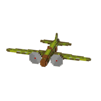 Patrón Daihiryuu de 1942 – fusebeads