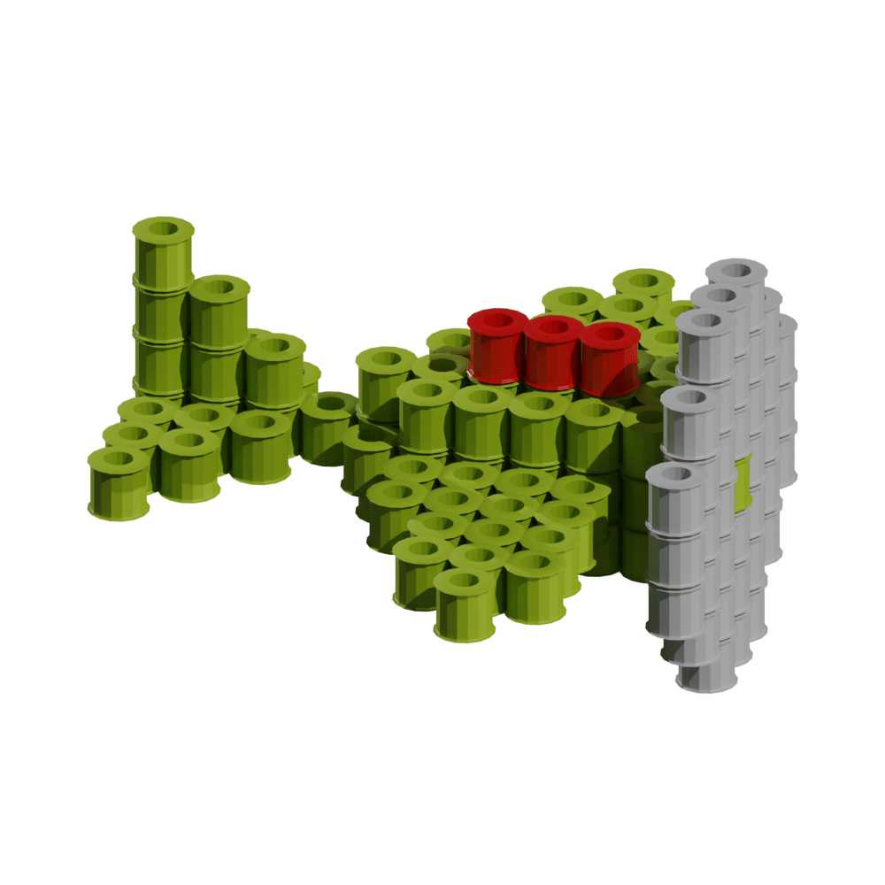 Patrón A6M Zero – fusebeads
