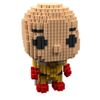 Patrón Saitama (FunkoStyle) – fusebeads