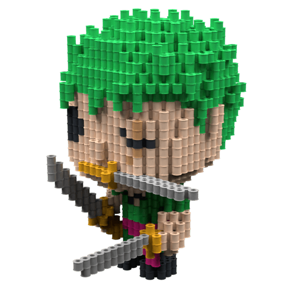 Patrón Zoro (FunkoStyle) – fusebeads