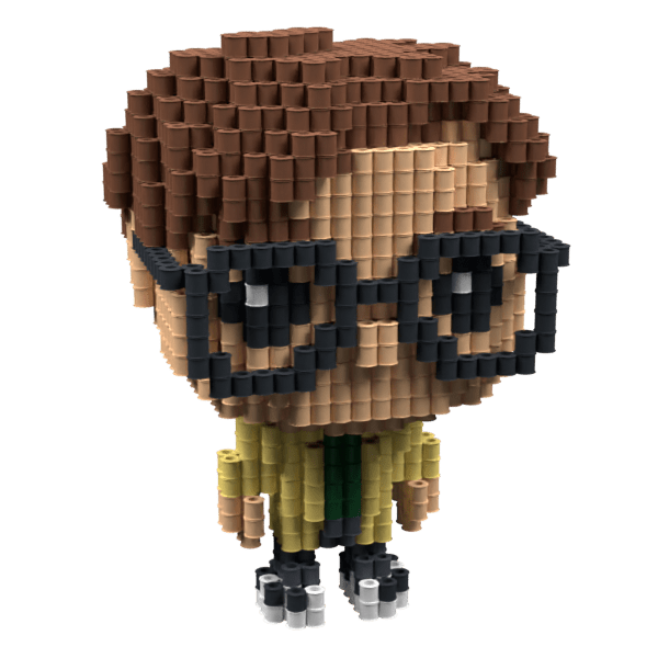 Patrón Leonard Hofstader (FunkoStyle) – fusebeads