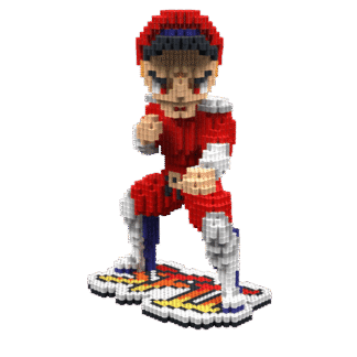 Patrón M. Bison- StreetFighter II – fusebeads