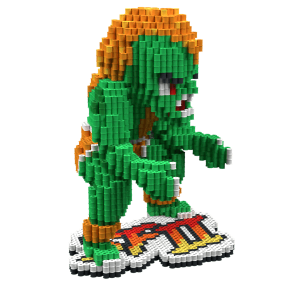 Patrón Blanka-StreetFighter II – fusebeads
