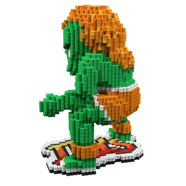 Patrón Blanka-StreetFighter II – fusebeads