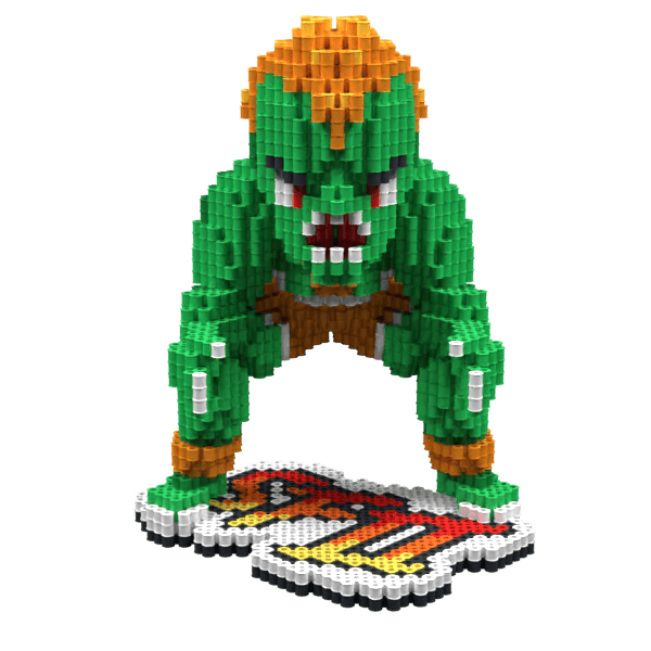Patrón Blanka-StreetFighter II – fusebeads
