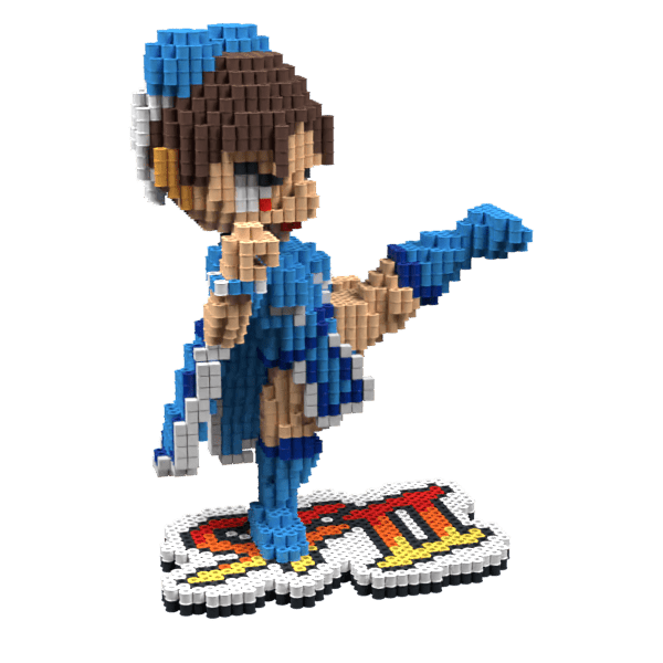 Patrón Chun-Li-StreetFighterII – fusebeads