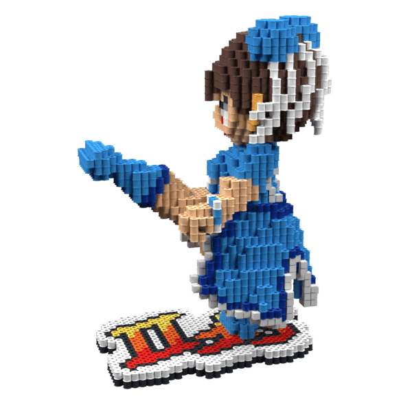 Patrón Chun-Li-StreetFighterII – fusebeads