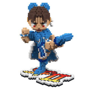 Patrón Chun-Li-StreetFighterII – fusebeads