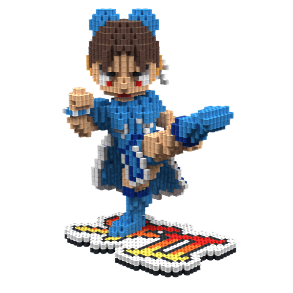Patrón Chun-Li-StreetFighterII – fusebeads