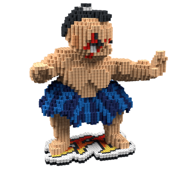 Patrón E. Honda-StreetFighter II – fusebeads