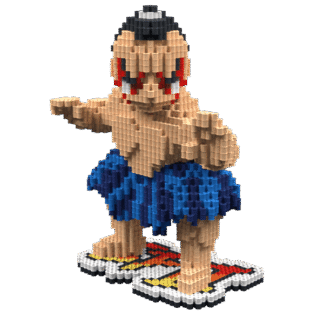Patrón E. Honda-StreetFighter II – fusebeads